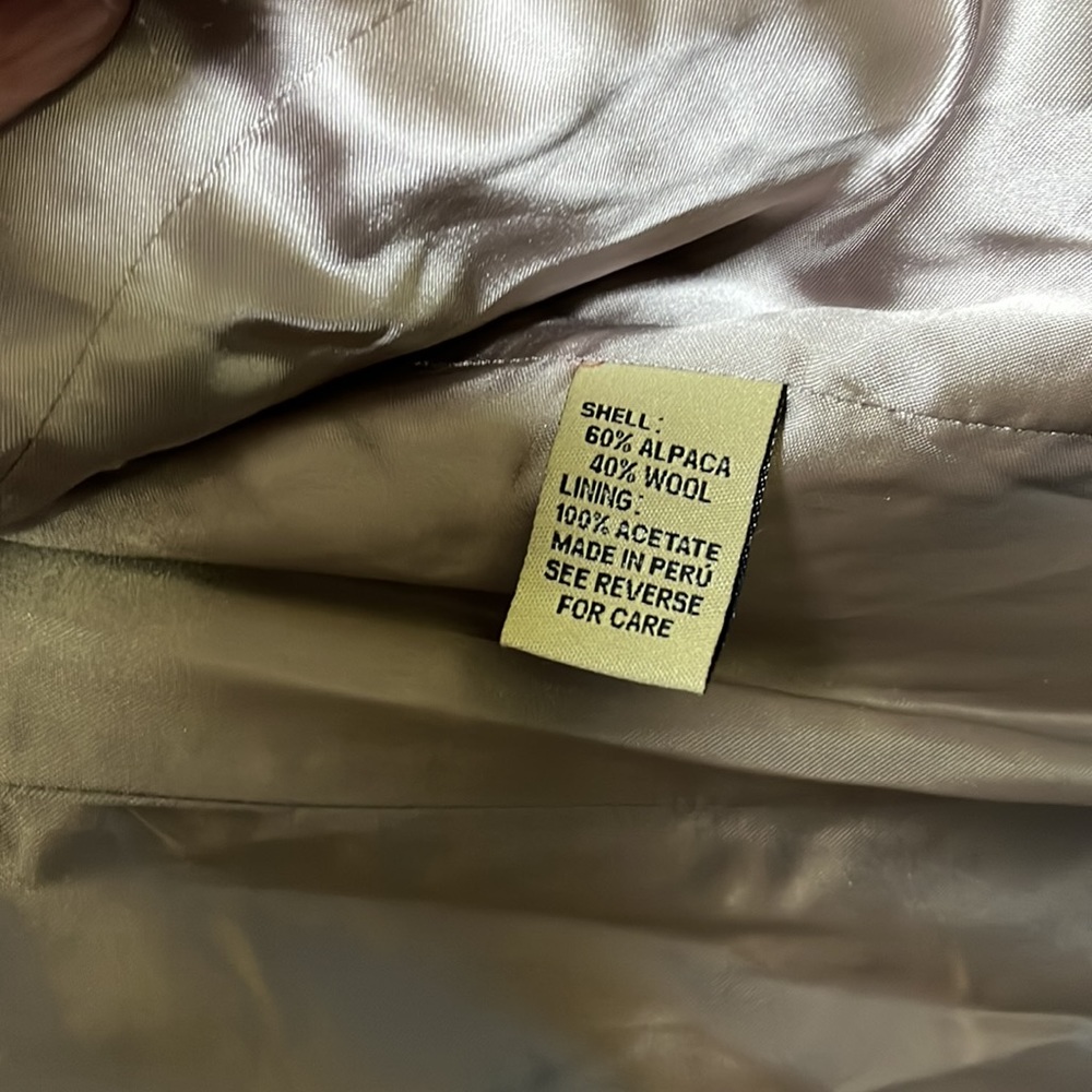 Beyond Threads Alpaca Wool Coat Size Large Made I… - image 8